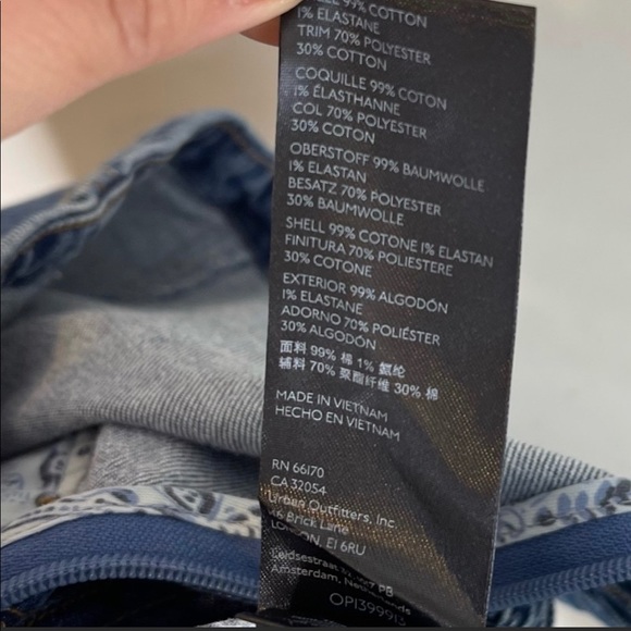 ANTHROPOLOGIE Pilcro Seamed Fringed Strap Denim Corset Bustier Tank - Picture 7 of 11